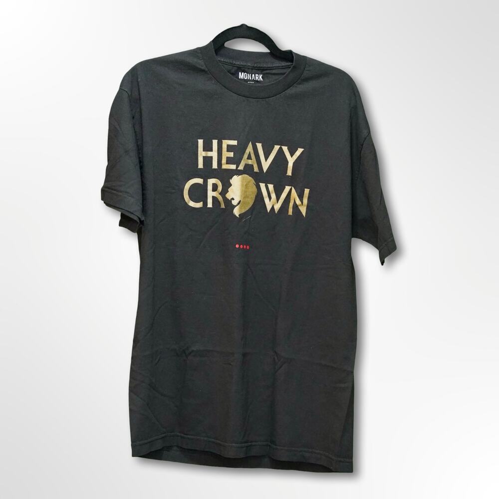 Adapt x Monark Black and Gold Graphic T-Shirt - Large